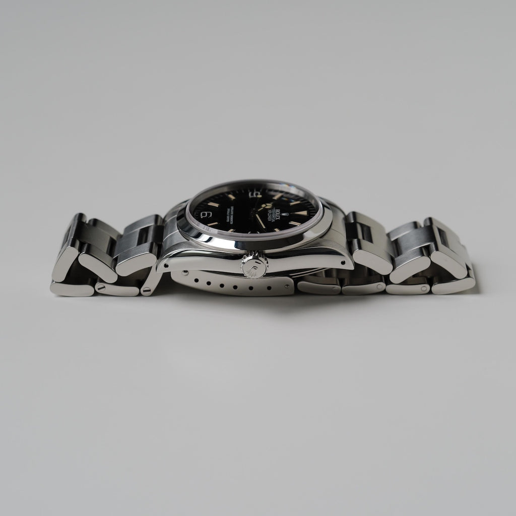ロレックス/エクスプローラー14270/X番/パティーナ/ゼブラ/保証書付きフルセット/ROLEX EXPLORER1 REF.14270 PATINA Zebra Dial 1991 FULL SET