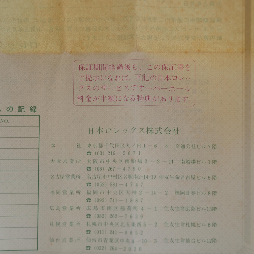 ロレックス/シードゥエラー16600/L番/国内正規保証書付きフルセット/ROLEX SEA-DWELLER REF.16600 Papers Full Set 1989