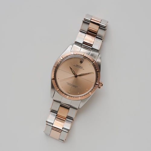 ロレックス/オイスターパーペチュアル/ゼファー/ステンレス x ピンクゴールド/リベットブレス/ROLEX OYSTER PERPETUAL ZEPHER REF.1008 SS x 18K Pink Gold 1967Y