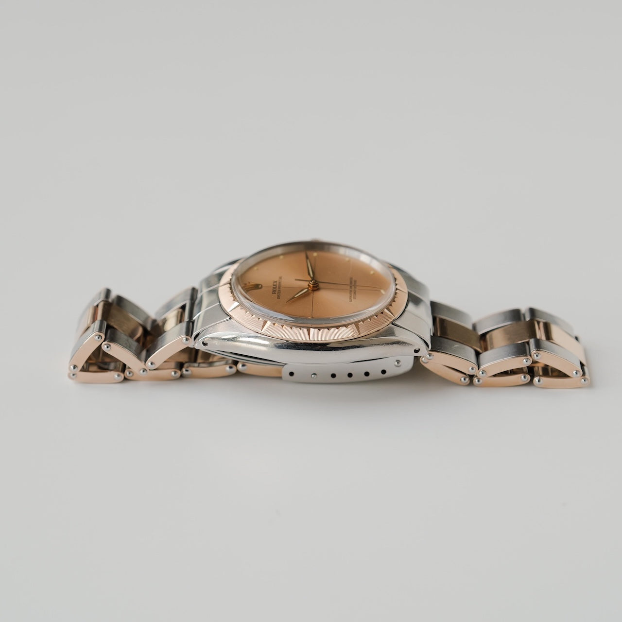 ロレックス/オイスターパーペチュアル/ゼファー/ステンレス x ピンクゴールド/リベットブレス/ROLEX OYSTER PERPETUAL ZEPHER REF.1008 SS x 18K Pink Gold 1967Y
