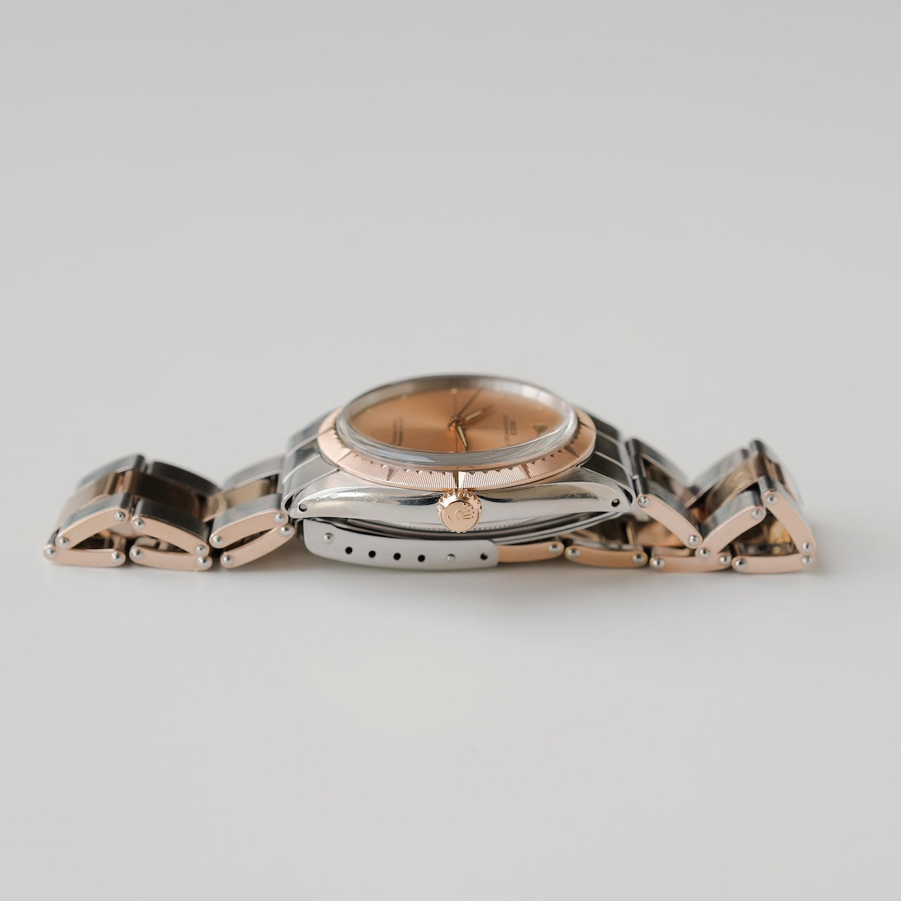 ロレックス/オイスターパーペチュアル/ゼファー/ステンレス x ピンクゴールド/リベットブレス/ROLEX OYSTER PERPETUAL ZEPHER REF.1008 SS x 18K Pink Gold 1967Y
