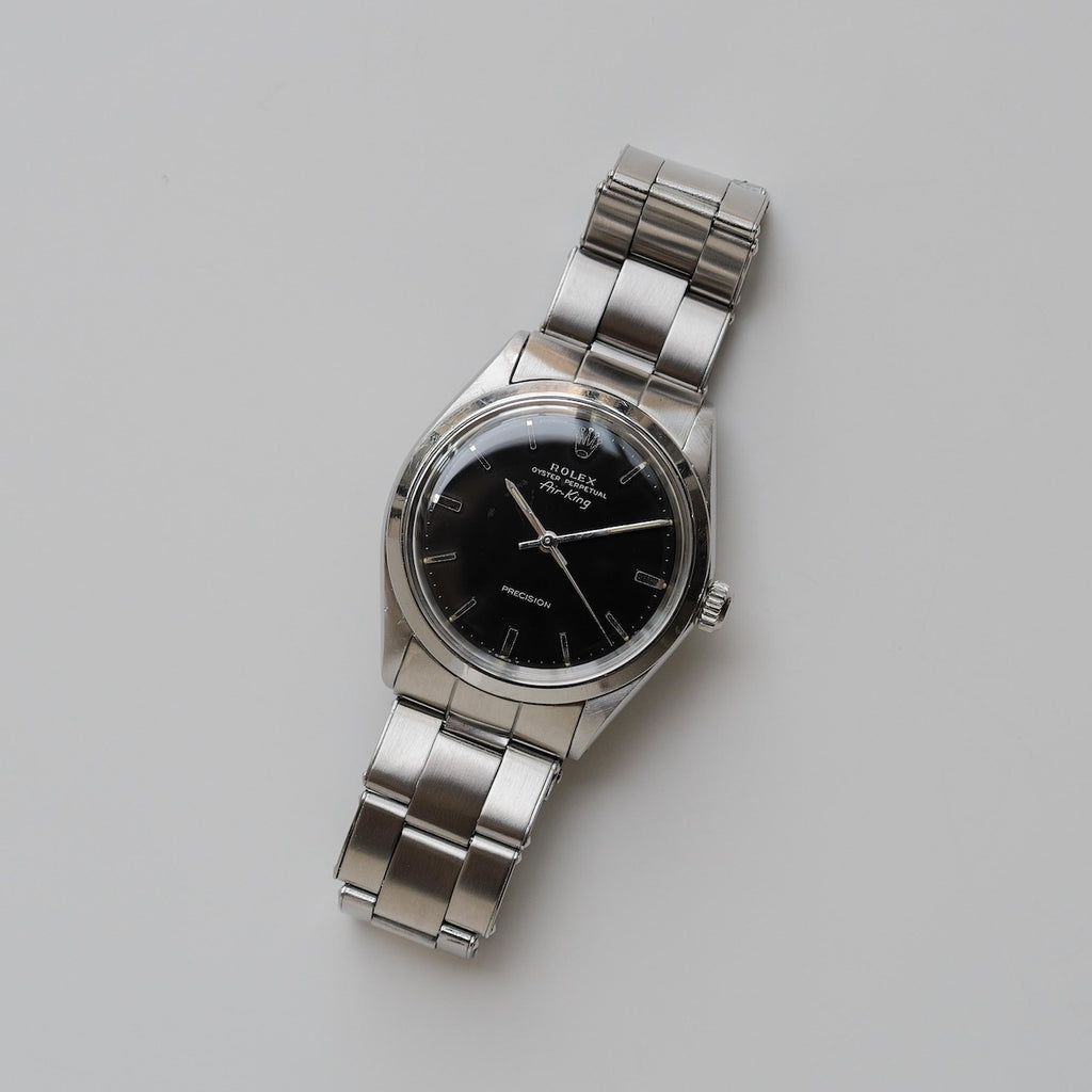 ロレックス/エアキング5500/ブラックミラーダイヤル/シルバーフォント/ROLEX AIR-KING REF.5500 "GILT DIAL" SILVER LETTER 1968Y