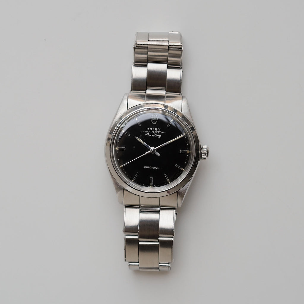 ロレックス/エアキング5500/ブラックミラーダイヤル/シルバーフォント/ROLEX AIR-KING REF.5500 "GILT DIAL" SILVER LETTER 1968Y