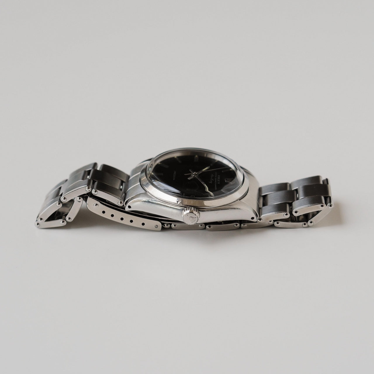 ロレックス/エアキング5500/ブラックミラーダイヤル/シルバーフォント/ROLEX AIR-KING REF.5500 "GILT DIAL" SILVER LETTER 1968Y
