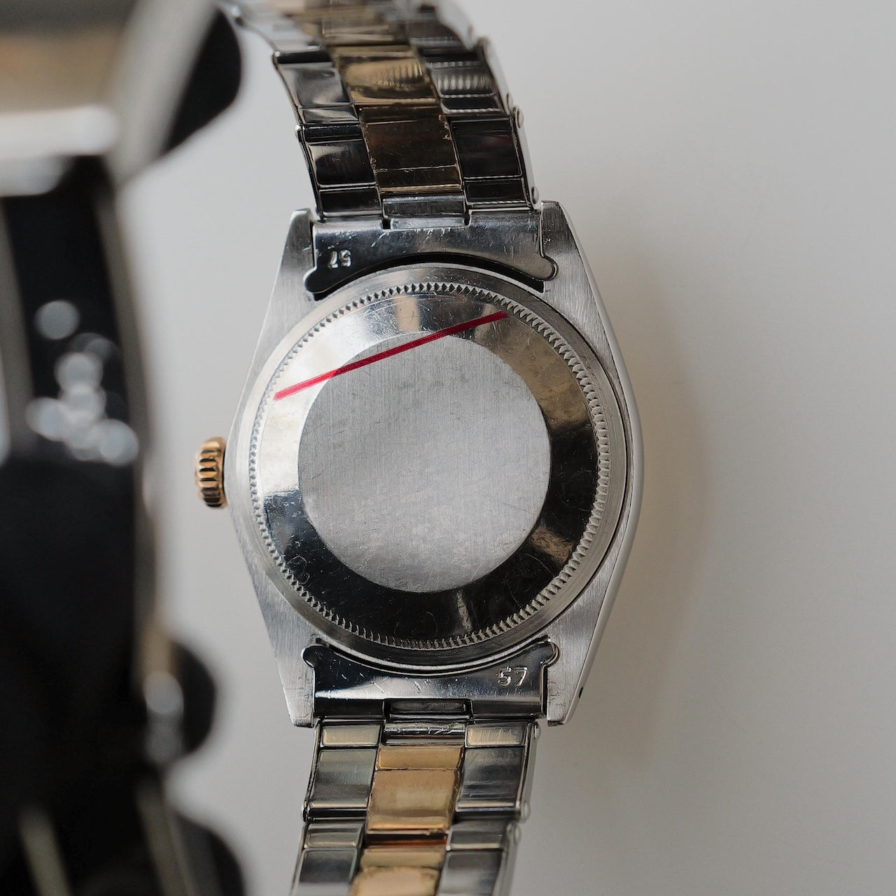 ロレックス/オイスターデイト1500/黒文字盤/ピンクゴールド/ROLEX OYSTER PERPETUAL DATE REF.1500 Black Dial Pink Gold 1975Y