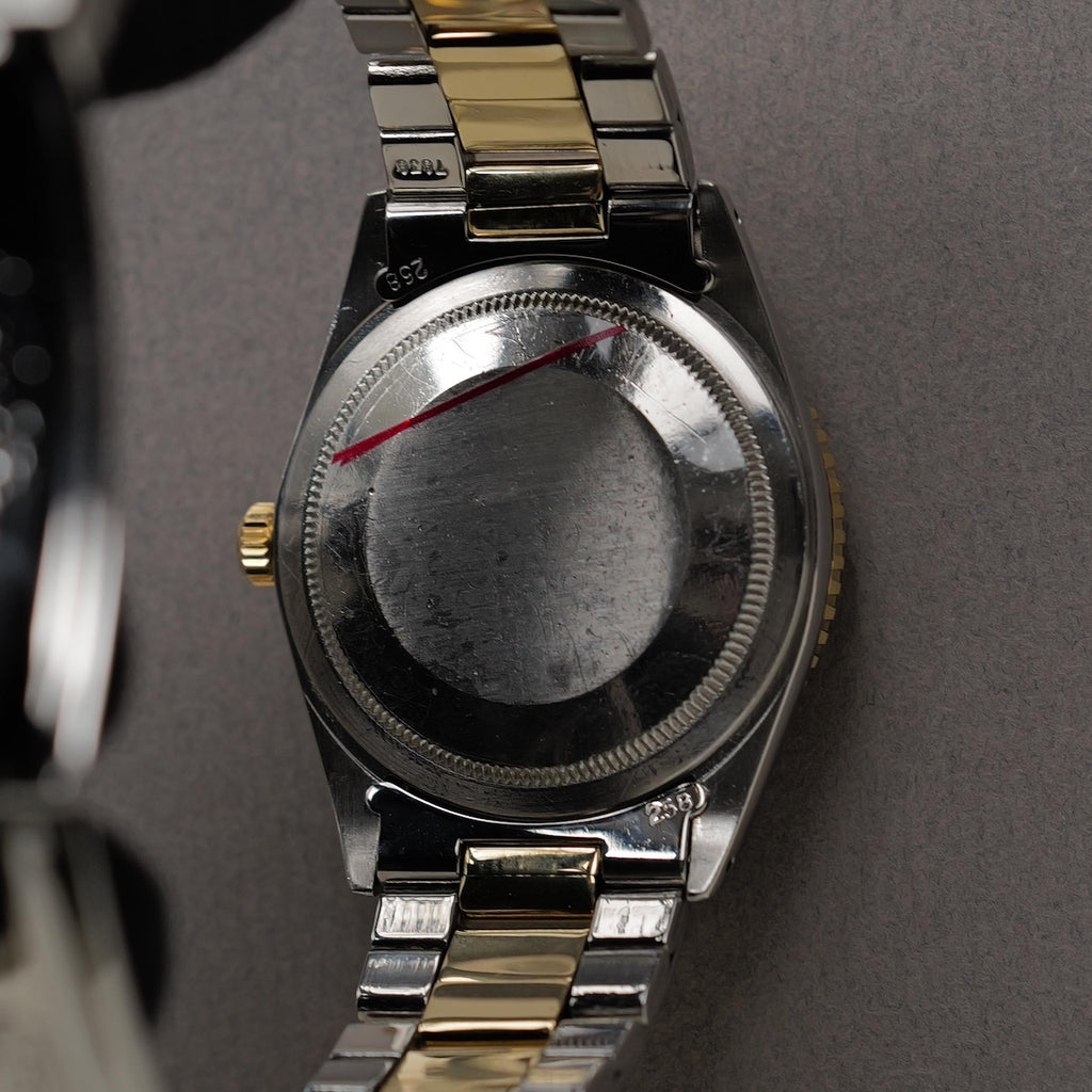 ロレックス/デイトジャスト/サンダーバード1625/シャンパン・グレー・ゴースト/ROLEX DATE-JUST THUNDERBIRD REF.1625 "Champagne Grey Ghost Dial" Yellow Gold 1971Y