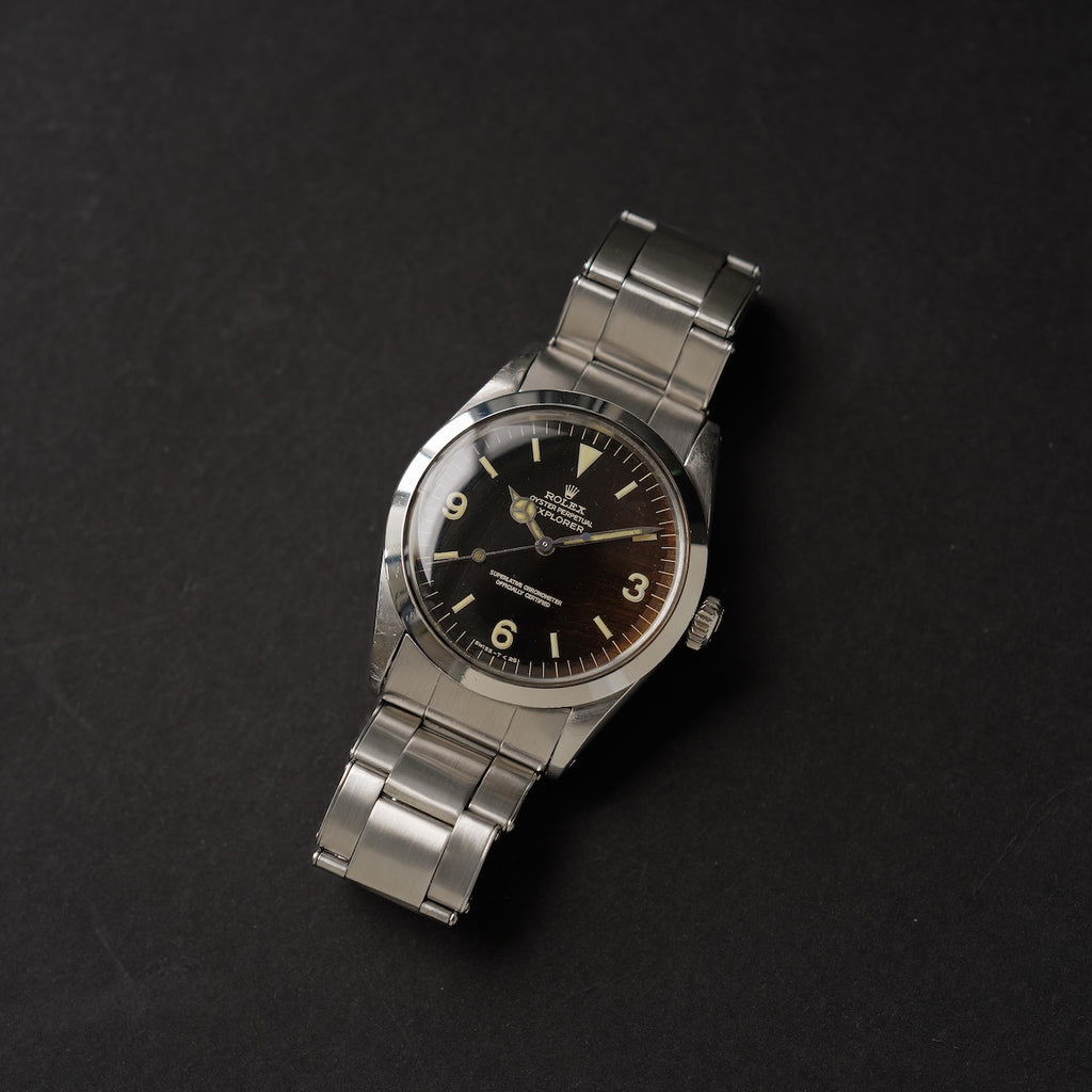 ロレックス/エクスプローラー1/1016/ミラーダイヤル/トロピカル/マーク6/箱・保証書付き/ROLEX EXPLORER1 Ref.1016 "GILT DIAL" Mk6 Tropical 1966 with Box and Paper
