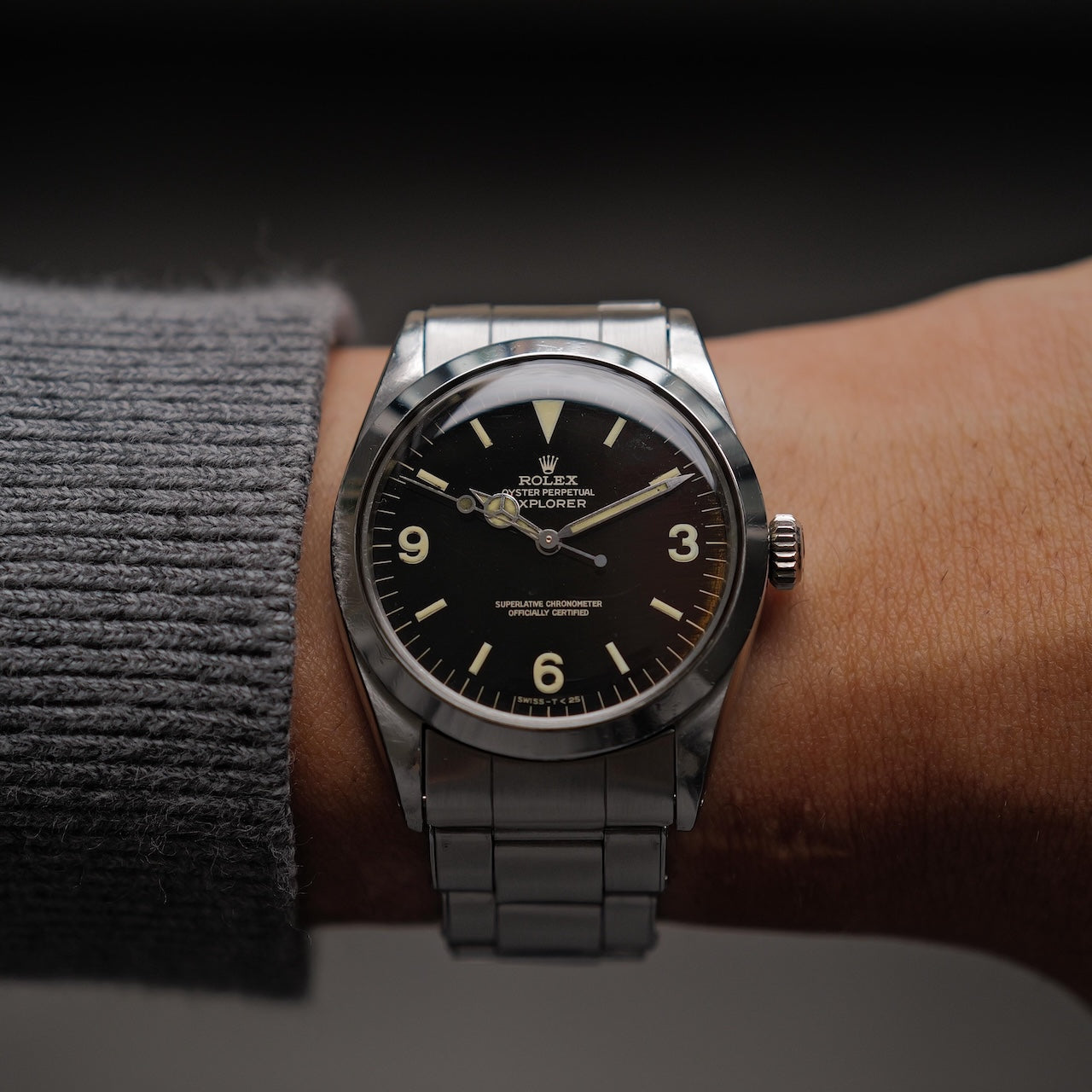 ロレックス/エクスプローラー1/1016/ミラーダイヤル/トロピカル/マーク6/箱・保証書付き/ROLEX EXPLORER1 Ref.1016 "GILT DIAL" Mk6 Tropical 1966 with Box and Paper