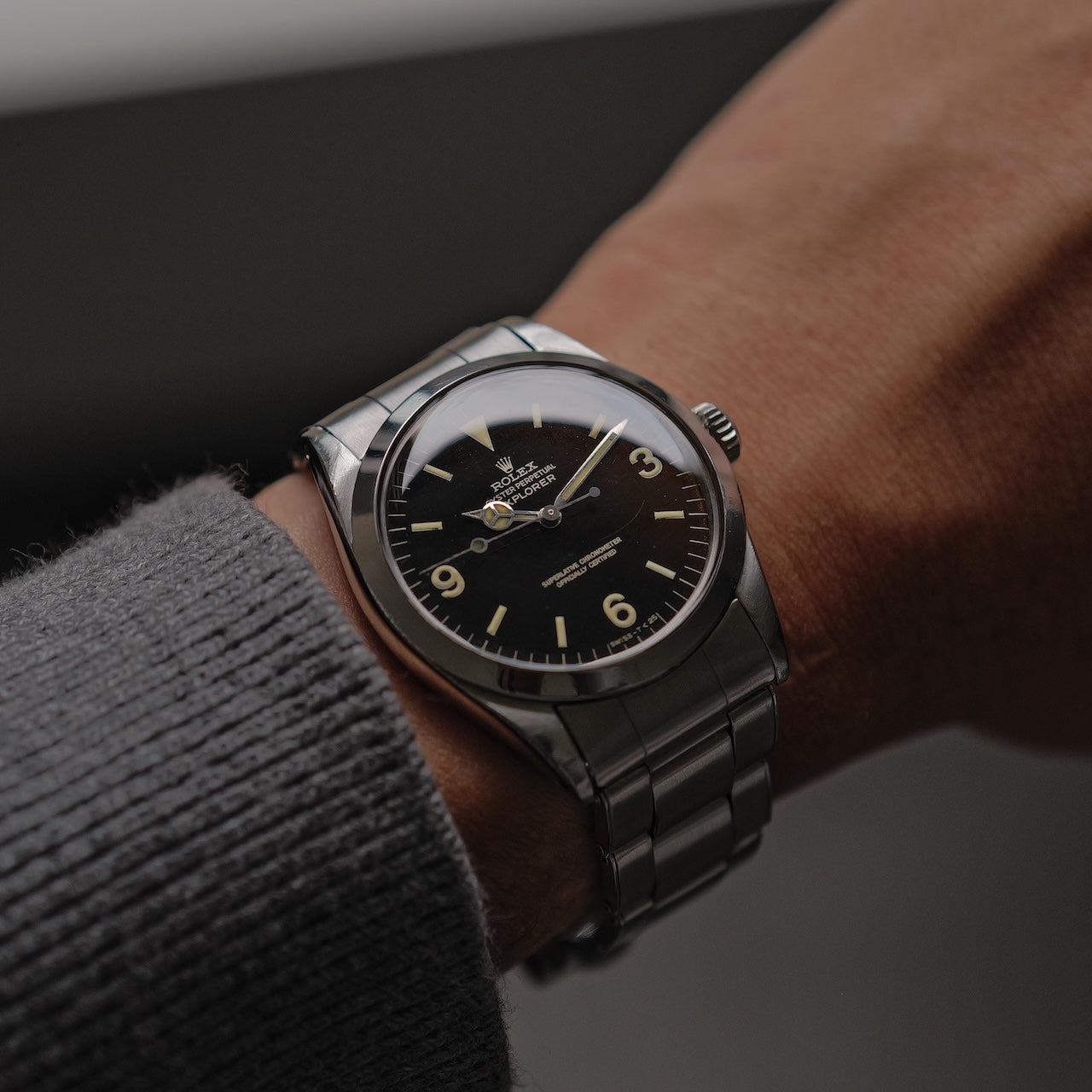 ロレックス/エクスプローラー1/1016/ミラーダイヤル/トロピカル/マーク6/箱・保証書付き/ROLEX EXPLORER1 Ref.1016 "GILT DIAL" Mk6 Tropical 1966 with Box and Paper