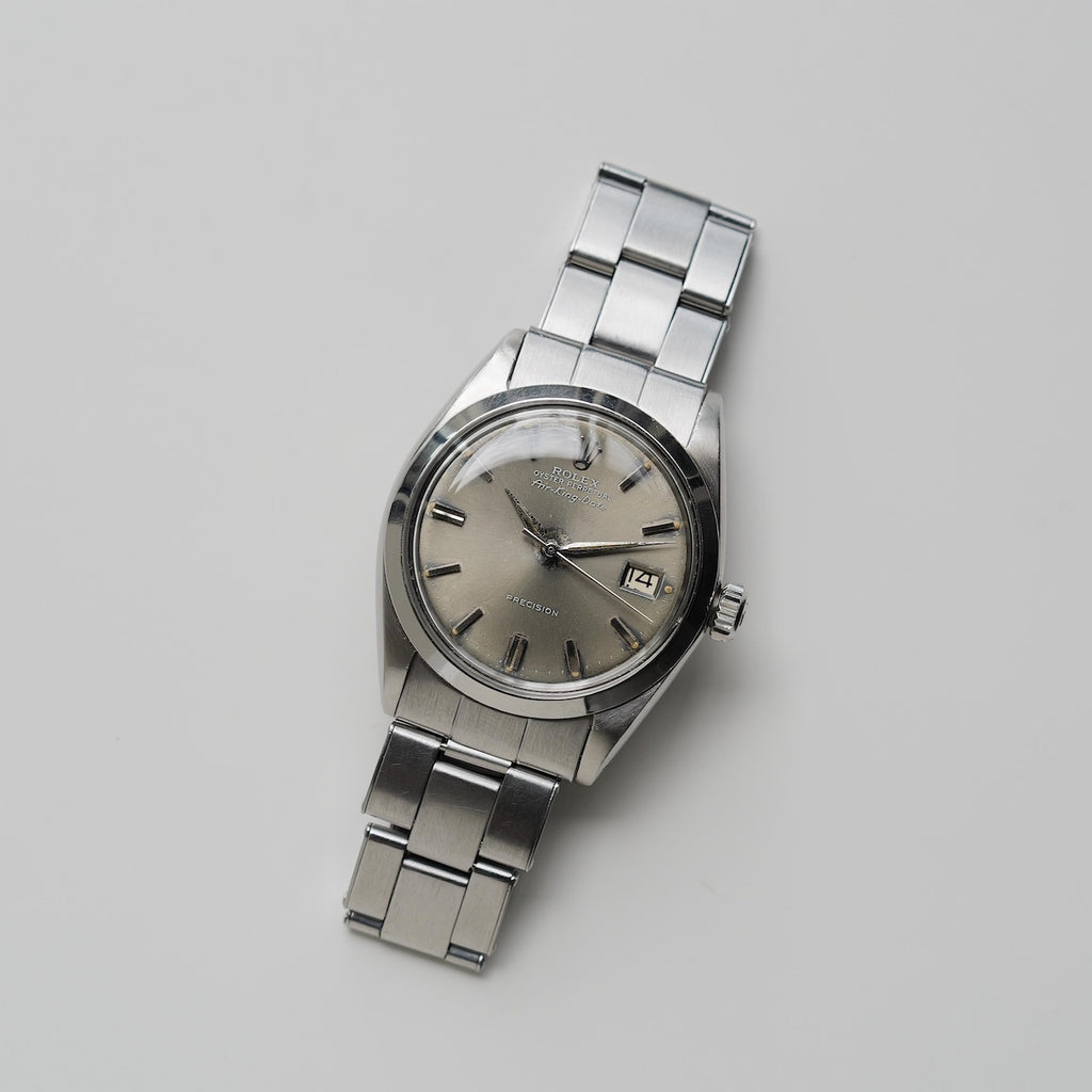 ロレックス/エアキング デイト5700/グレー ゴーストダイヤル/ブルー/シルバーレター/ROLEX AIR KING DATE REF.5700 "Grey Ghost Dial" Silver Letter 1962Y