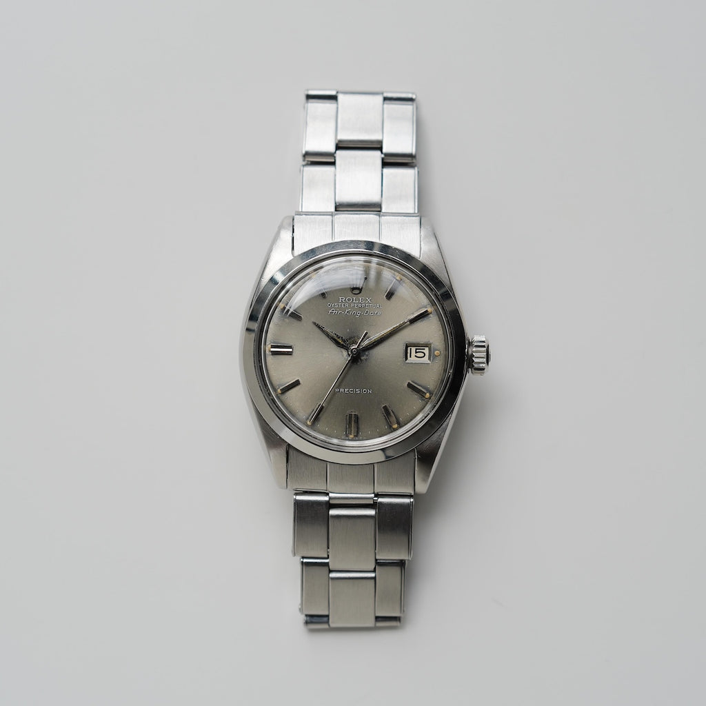 ロレックス/エアキング デイト5700/グレー ゴーストダイヤル/ブルー/シルバーレター/ROLEX AIR KING DATE REF.5700 "Grey Ghost Dial" Silver Letter 1962Y