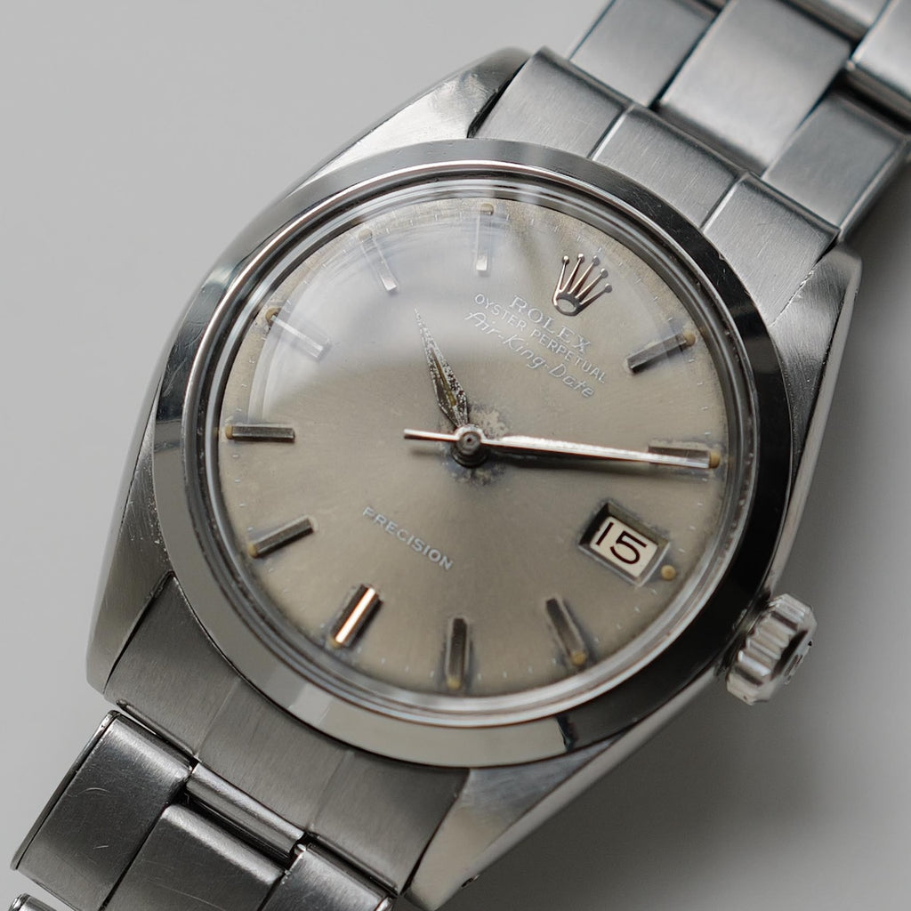 ロレックス/エアキング デイト5700/グレー ゴーストダイヤル/ブルー/シルバーレター/ROLEX AIR KING DATE REF.5700 "Grey Ghost Dial" Silver Letter 1962Y