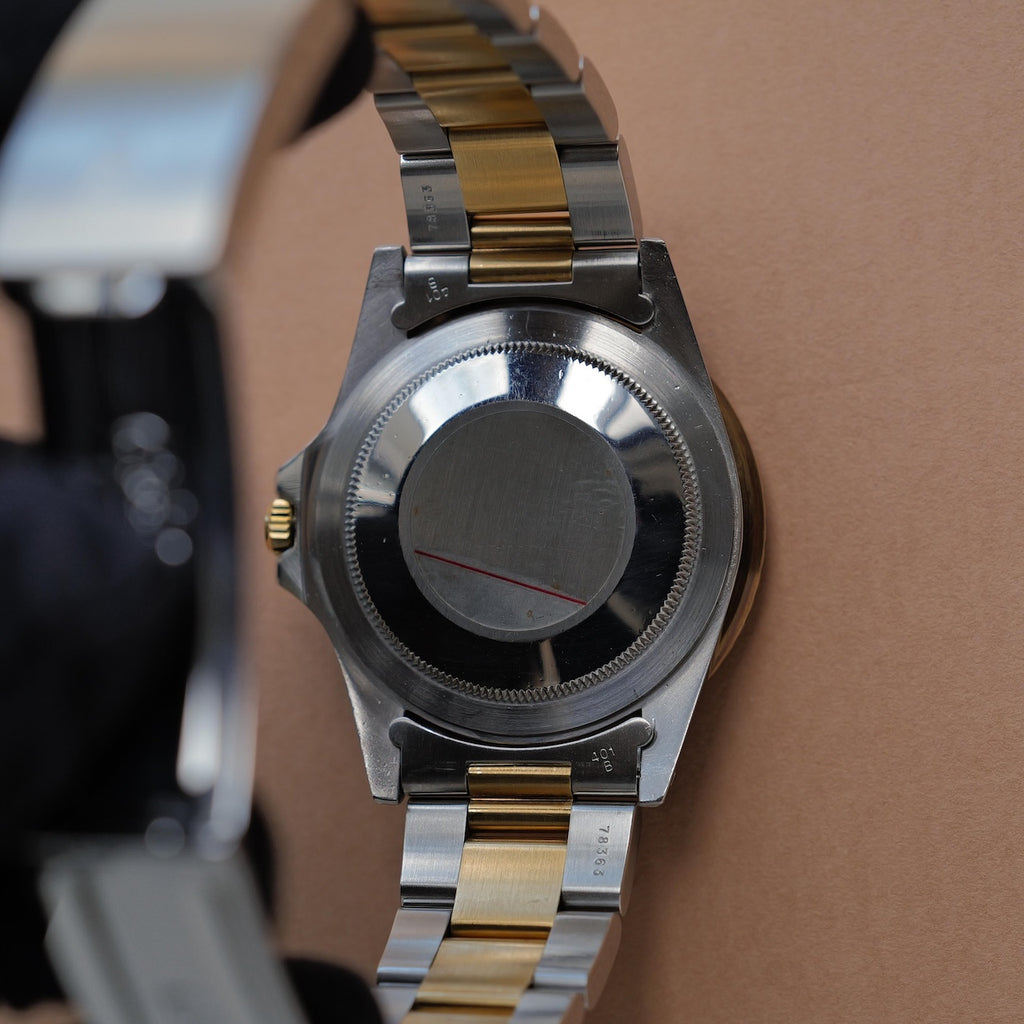 ロレックス/GMTマスター16753/茶つぼ/ダークレッド/ルートビア/保証書付き/ROLEX GMT MASTER REF.16753 "Brown Nipple dial" Root Beer 1982Y with Paper