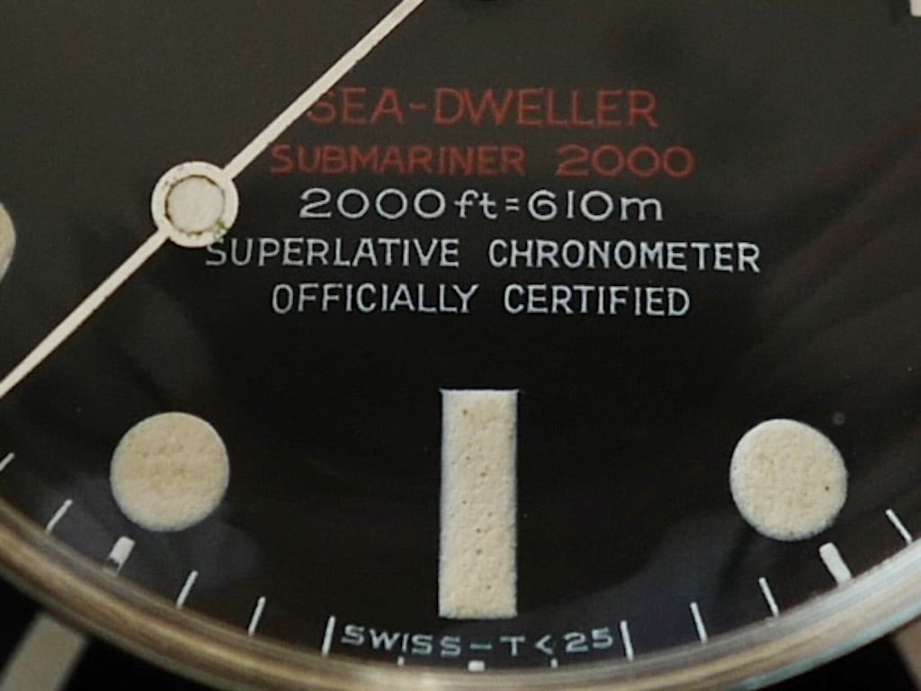 ROLEX DRSD SEA-DWELLER REF.1665 "double RED" Mk.2 dial