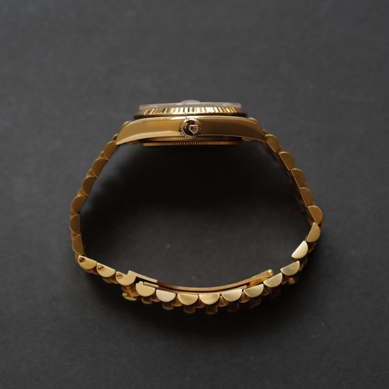 ロレックス/デイデイト18038/シャンパン/10Pダイヤモンド/保証書付き/ROLEX DAY-DATE Ref.18038 "10P Diamonds" 18KYG 1984y with Paper