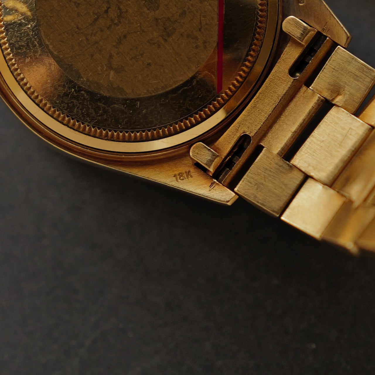 ロレックス/デイデイト18038/シャンパン/10Pダイヤモンド/保証書付き/ROLEX DAY-DATE Ref.18038 "10P Diamonds" 18KYG 1984y with Paper