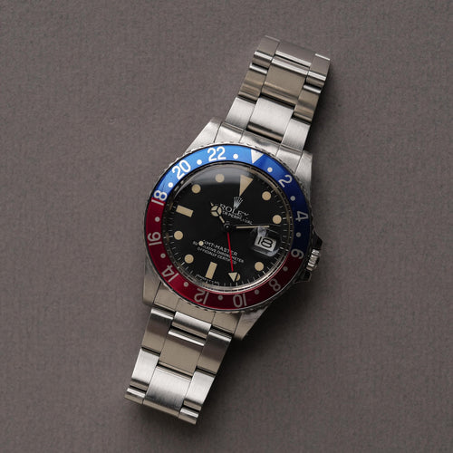 ロレックス/GMTマスター16750/フチなし/ペプシ/赤青ベゼル/ROLEX GMT-MASTER REF.16750 "PEPSI" 1983Y