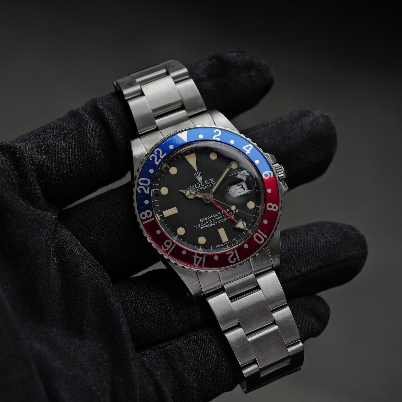 ロレックス/GMTマスター16750/フチなし/ペプシ/赤青ベゼル/ROLEX GMT-MASTER REF.16750 "PEPSI" 1983Y