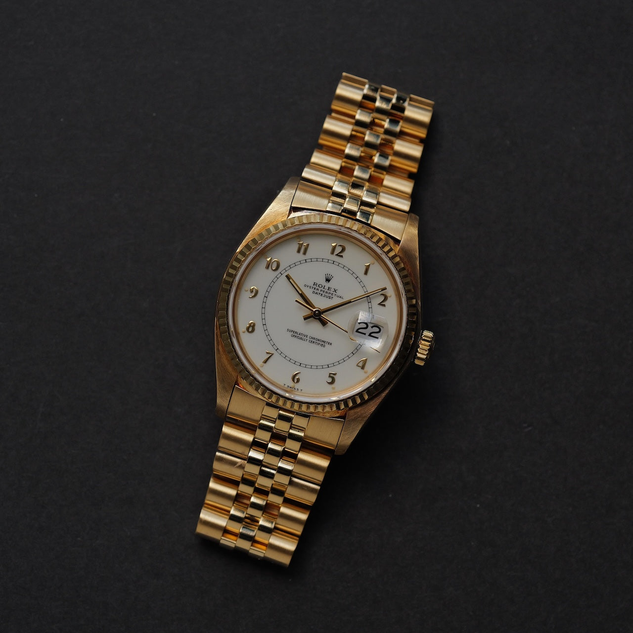 ロレックス/デイトジャスト16018/ステラ・ボイラーゲージダイヤル/アラビア数字/18Kイエローゴールド/ROLEX DATE JUST REF.16018 "STELLA BOILER GAUGE" 18KYG 1983Y