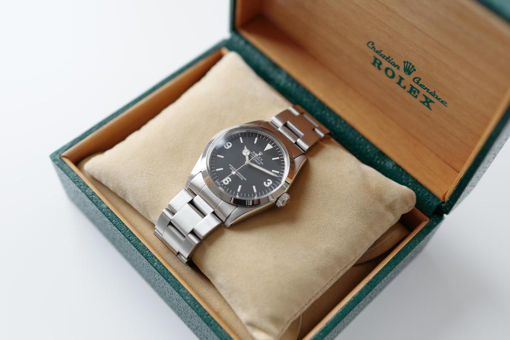 劳力士 EXPLORER 1 Ref.1016 粗体字带保修卡和标签等，1986 年