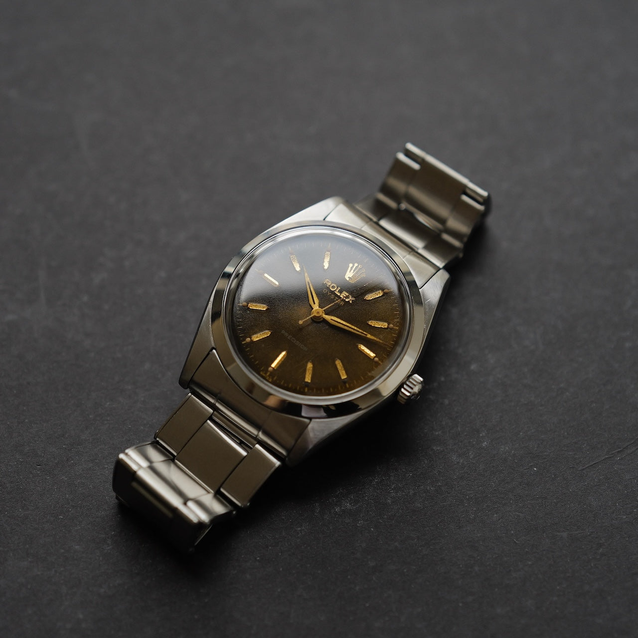 R*★様 【鑑定済】金無垢 ROLEX ロレックス オイスター トロピカル 60 ロレックス/ビッグオイスター6424/トロピカル/ROLEX BIG OYSTER REF