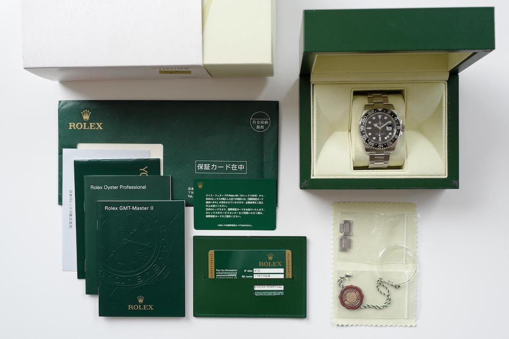 ROLEX GMT-MASTER ll Ref.116710LN V番 Mark.1 dial 2009y