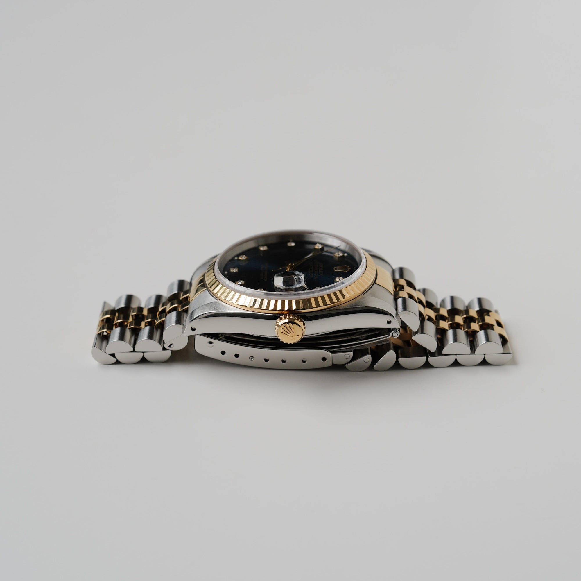 ロレックス/デイトジャスト16233G/L番/ブルー10Pダイヤモンド/SSx18Kイエローゴールド/SROLEX DATEJUST REF.16233G "BLUE 10P DIAMONDS" SS x 18KYG 1989Y