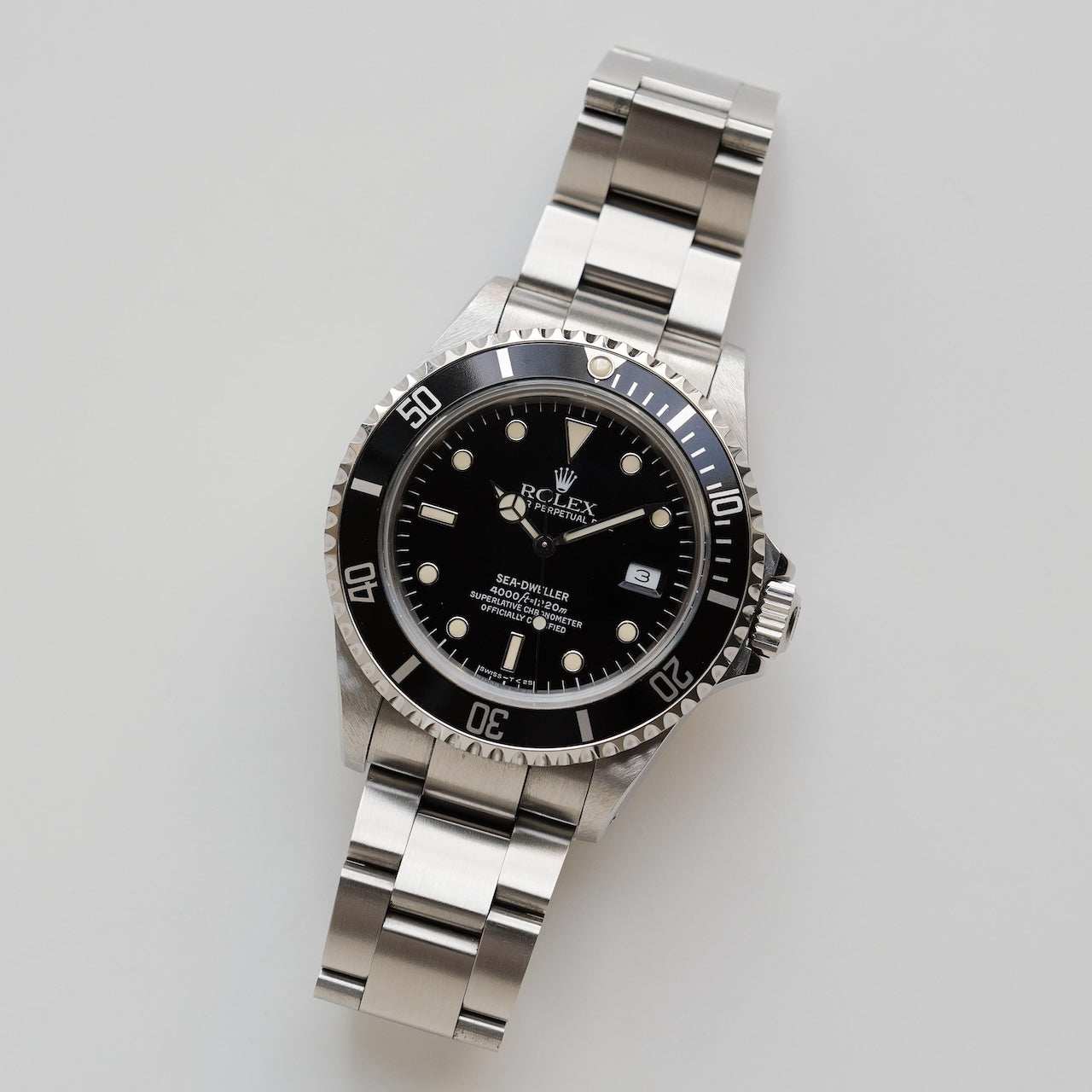 ロレックス/シードゥエラー16600/E番/オールトリチウム/裏蓋シール/箱・保証書付き/ROLEX SEA-DWELLER REF.16600 All Tritium 1990Y with Box and Paper