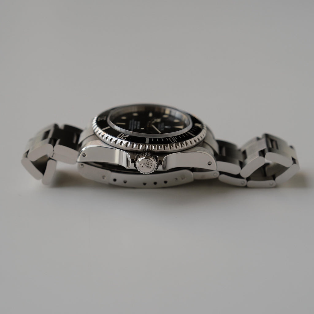ロレックス/シードゥエラー16600/E番/オールトリチウム/裏蓋シール/箱・保証書付き/ROLEX SEA-DWELLER REF.16600 All Tritium 1990Y with Box and Paper