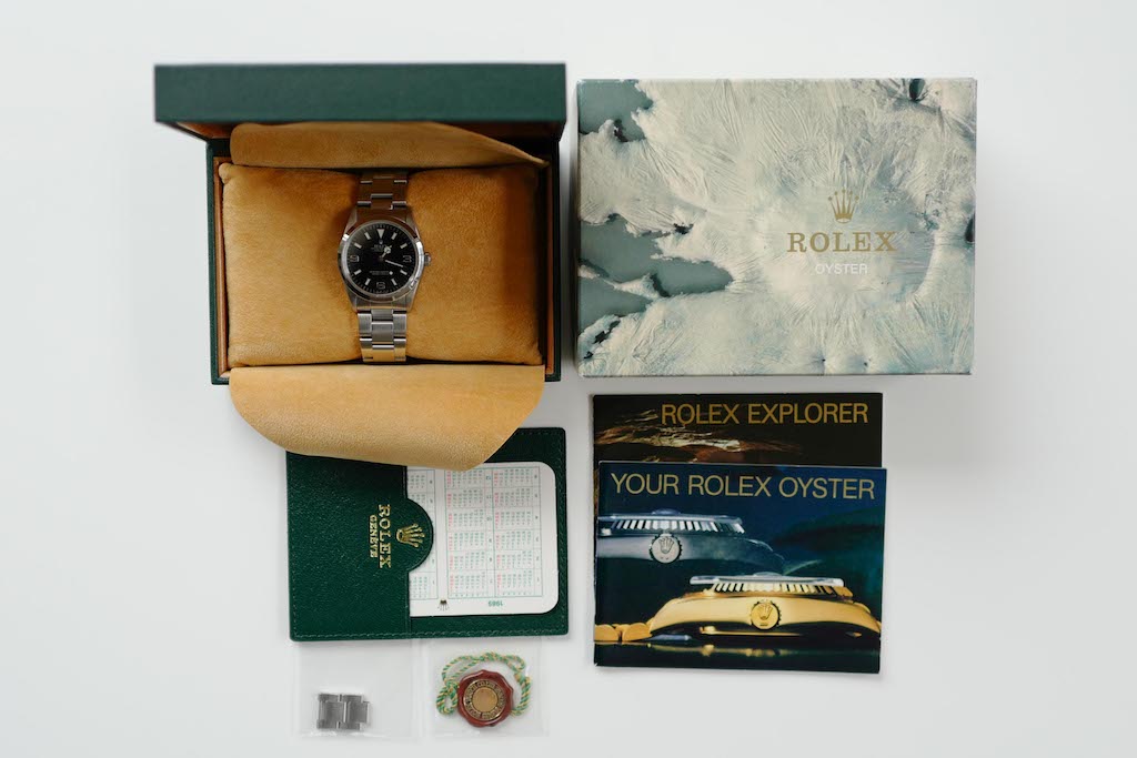 ROLEX EXPLORER1 Ref.14270 Black out Silver Letter