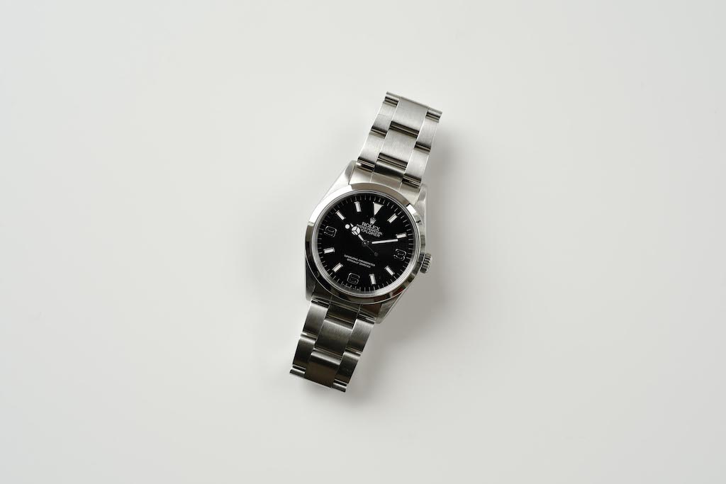 ROLEX EXPLORER1 Ref.14270 Black out Silver Letter