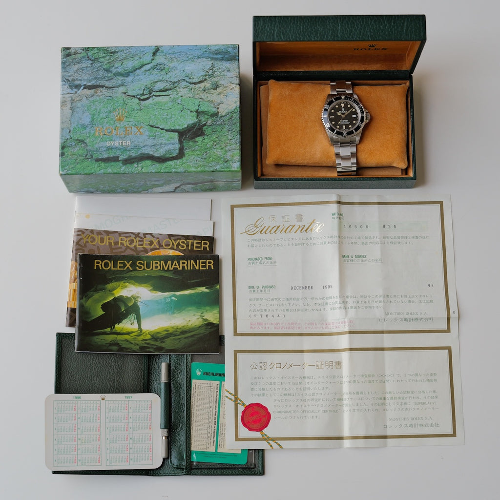ロレックス/シードゥエラー16600/W番/オールトリチウム/箱・国内正規保証書付き/ROLEX SEA-DWELLER REF.16600 All Tritium 1995Y with Box and Paper