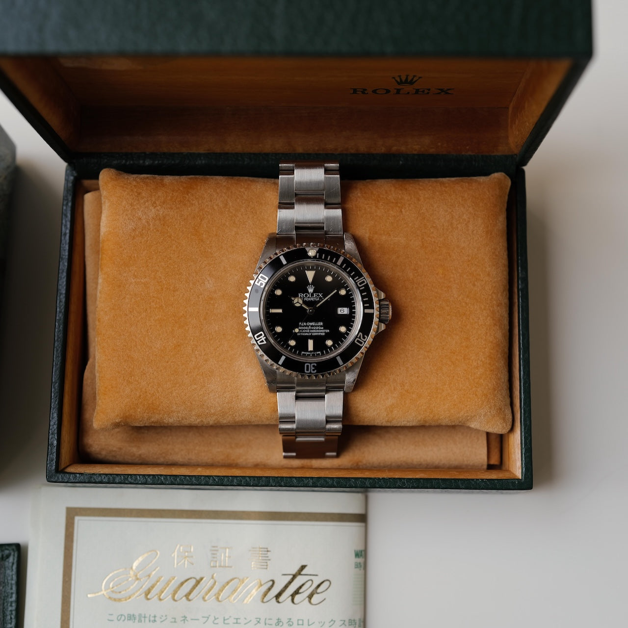 ロレックス/シードゥエラー16600/W番/オールトリチウム/箱・国内正規保証書付き/ROLEX SEA-DWELLER REF.16600 All Tritium 1995Y with Box and Paper
