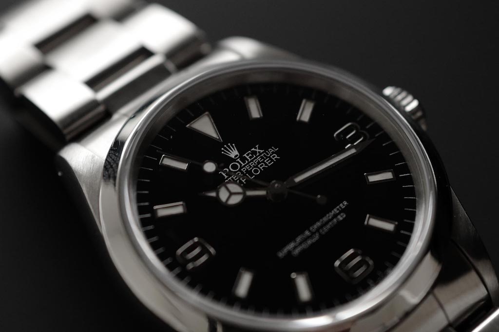 ROLEX EXPLORER1 Ref.14270 Black out Silver Letter