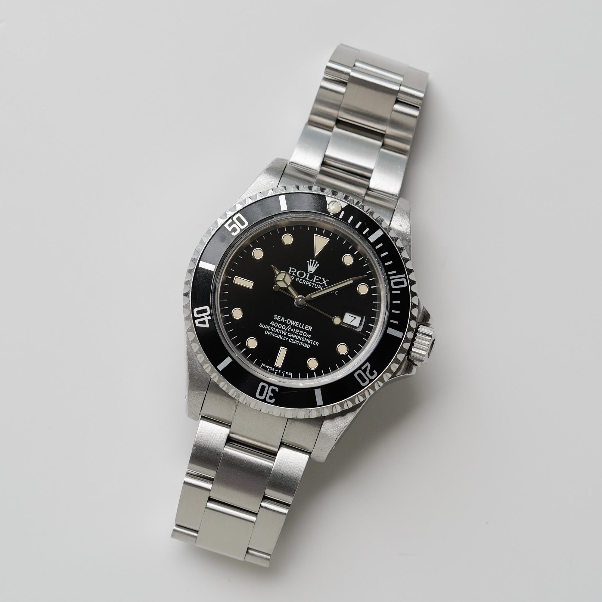 ロレックス/シードゥエラー16600/W番/オールトリチウム/箱・国内正規保証書付き/ROLEX SEA-DWELLER REF.16600 All Tritium 1995Y with Box and Paper