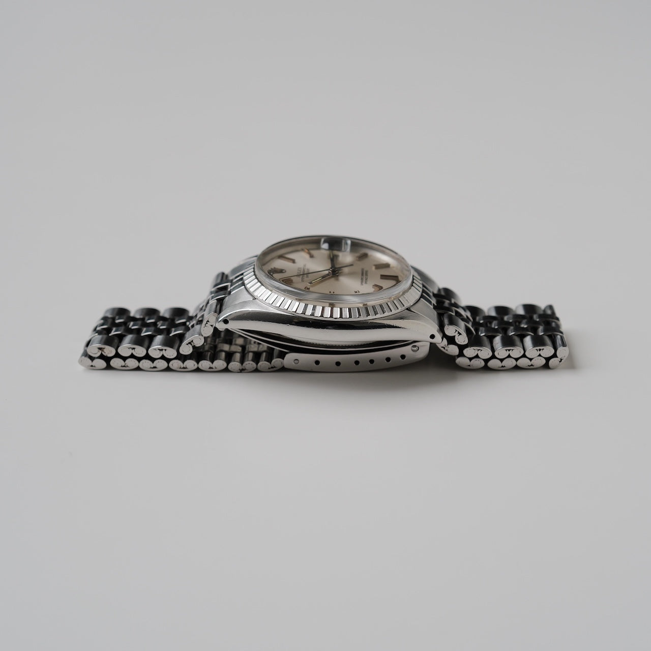 ロレックス/デイトジャスト1603/シルバーダイヤル/エンジンターンドベゼル/シグマ表記/ROLEX DATEJUST REF.1603 SILVER DIAL 1973Y