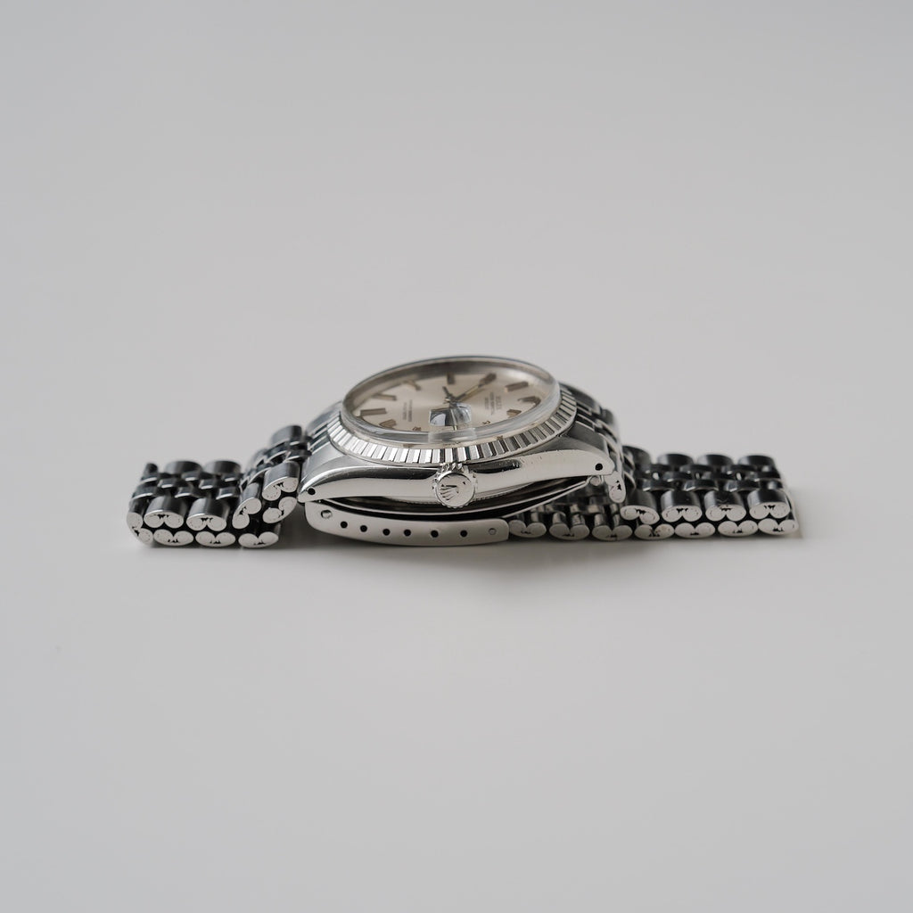ロレックス/デイトジャスト1603/シルバーダイヤル/エンジンターンドベゼル/シグマ表記/ROLEX DATEJUST REF.1603 SILVER DIAL 1973Y