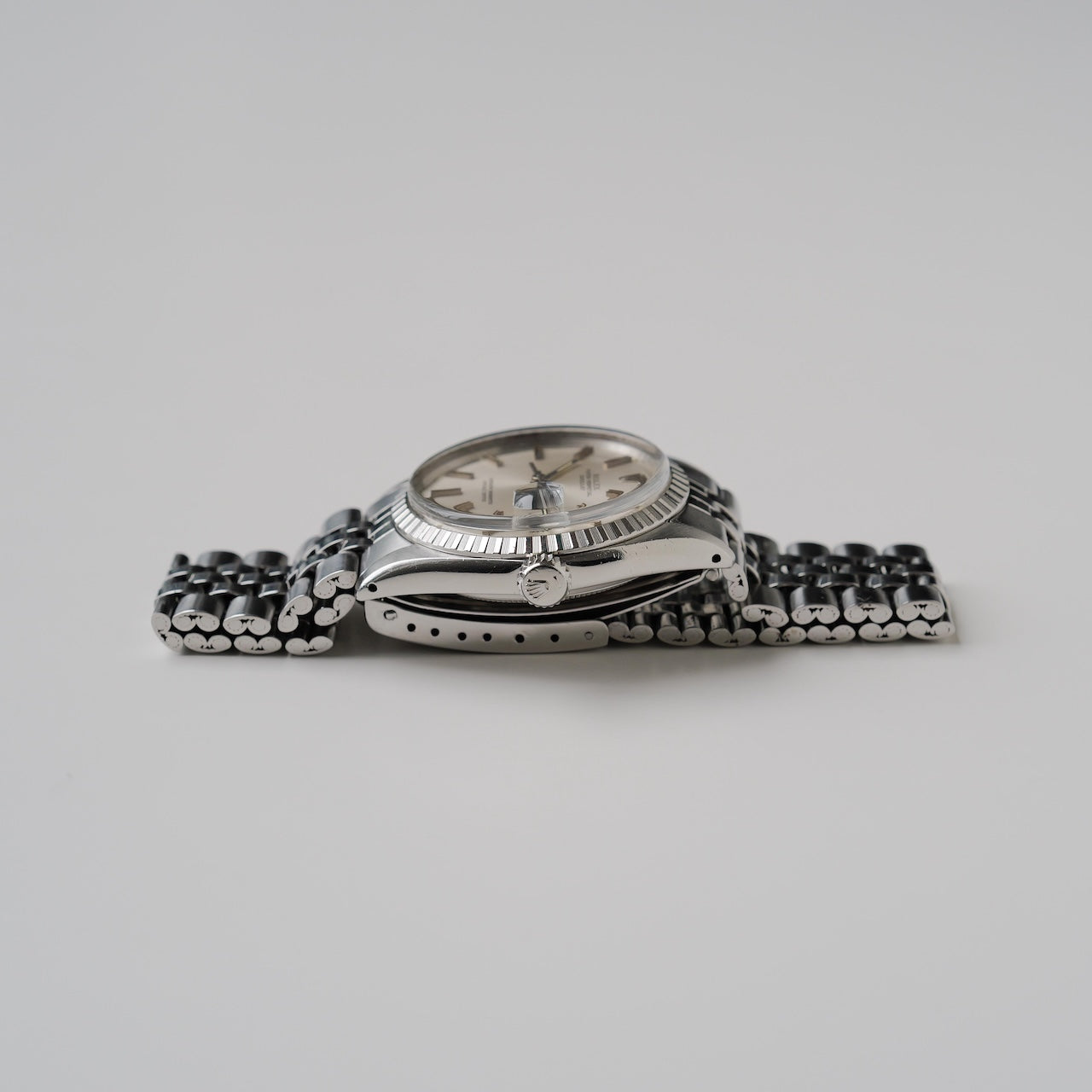 ロレックス/デイトジャスト1603/シルバーダイヤル/エンジンターンドベゼル/シグマ表記/ROLEX DATEJUST REF.1603 SILVER DIAL 1973Y