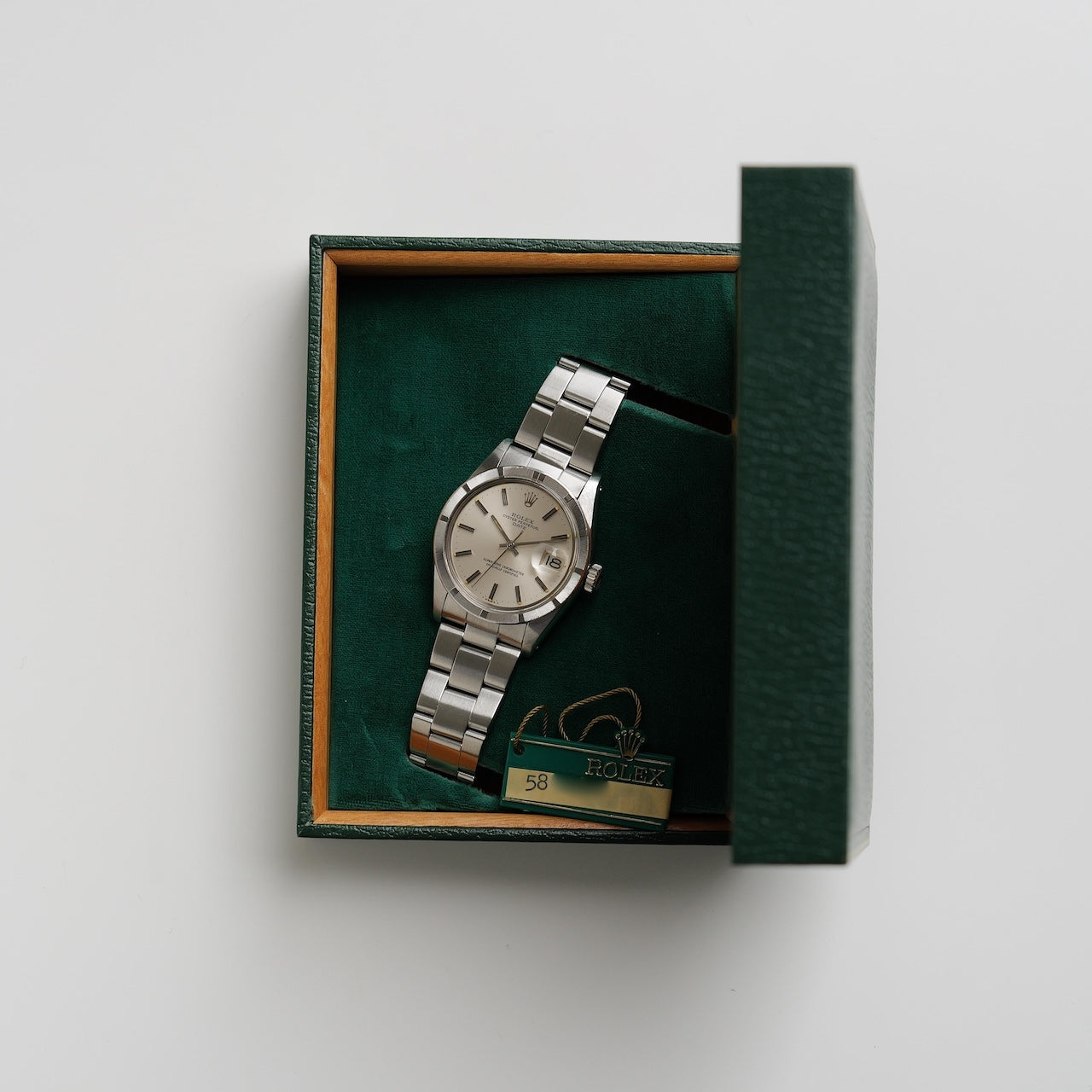 ロレックス/オイスターパーペチュアル デイト1501/シルバーダイヤル/エンジンターンドベゼル/ROLEX OYSTER PERPETUAL DATE REF.1501 SILVER DIAL 1978-79Y