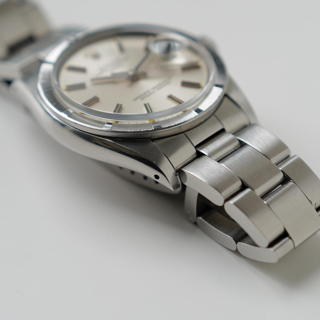 ロレックス/オイスターパーペチュアル デイト1501/シルバーダイヤル/エンジンターンドベゼル/ROLEX OYSTER PERPETUAL DATE REF.1501 SILVER DIAL 1978-79Y