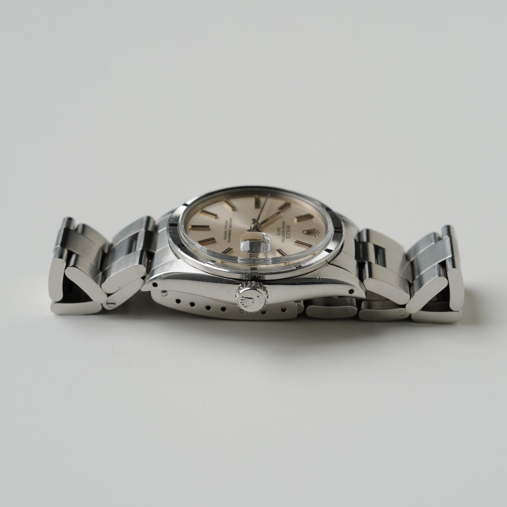 ロレックス/オイスターパーペチュアル デイト1501/シルバーダイヤル/エンジンターンドベゼル/ROLEX OYSTER PERPETUAL DATE REF.1501 SILVER DIAL 1978-79Y