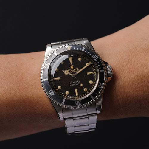 ロレックス/サブマリーナー5512/PCG/ミラーダイヤル/ミニッツサークル/6ドット/2ライン/ROLEX SUBMARINER REF.5512 "PCG GILT 2-LINE"  Gilt Chapter Ring Exclamation Dial 1962y