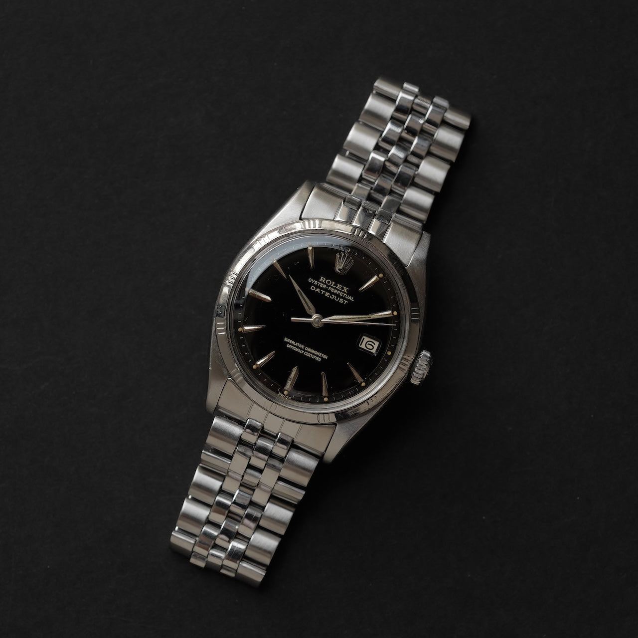 ロレックス/デイトジャスト1603/ミラーダイヤル/バンブーベゼル/スリーテッド/ROLEX DATEJUST REF.1603 "Gilt Dial" Bamboo bezel 1962y