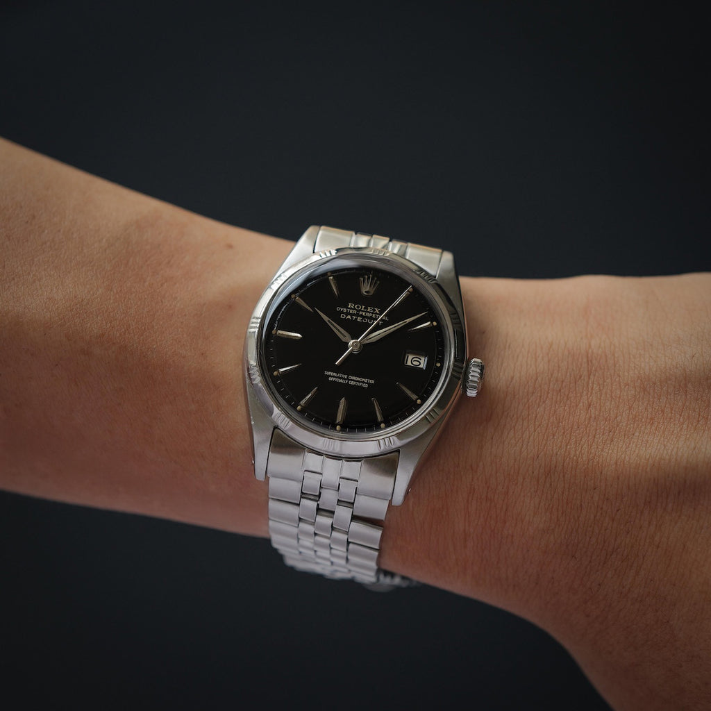 ロレックス/デイトジャスト1603/ミラーダイヤル/バンブーベゼル/スリーテッド/ROLEX DATEJUST REF.1603 "Gilt Dial" Bamboo bezel 1962y