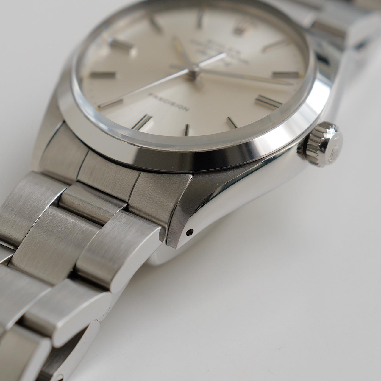 ロレックス/エアキング5500/シルバーダイヤル/裏蓋シール/元箱・保証書つき/ROLEX AIR-KING Ref.5500 "Silver Dial" 1982-1983Y with Box and Paper