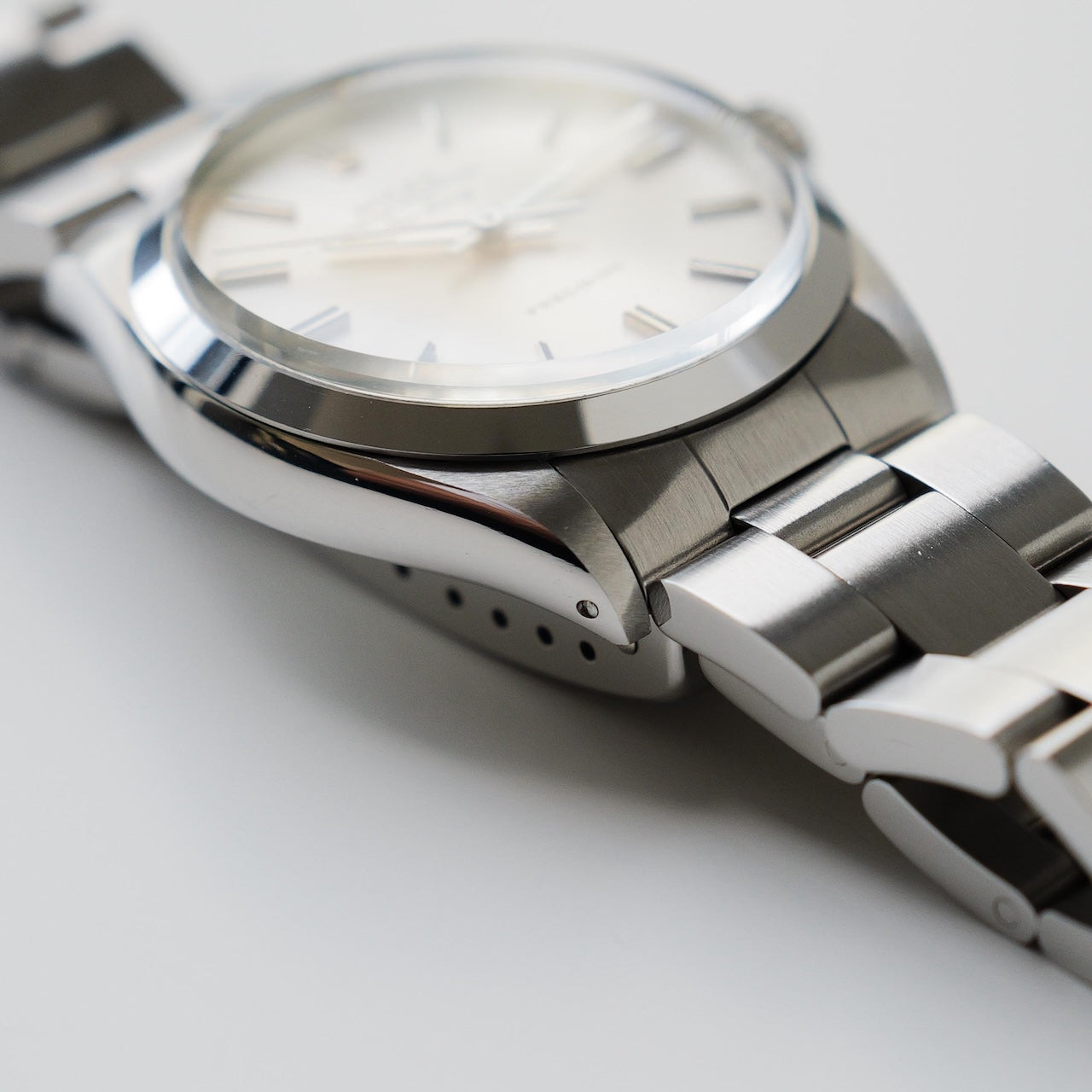 ロレックス/エアキング5500/シルバーダイヤル/裏蓋シール/元箱・保証書つき/ROLEX AIR-KING Ref.5500 "Silver Dial" 1982-1983Y with Box and Paper
