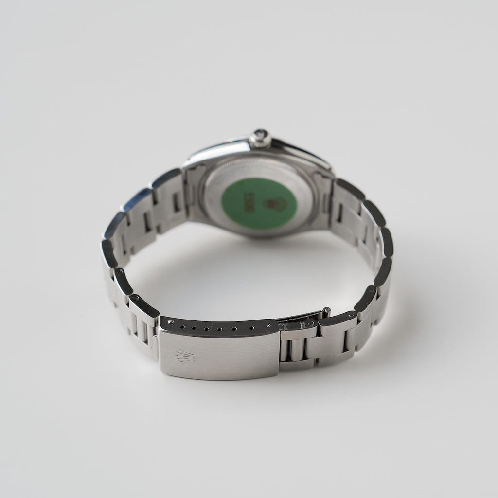 ロレックス/エアキング5500/シルバーダイヤル/裏蓋シール/元箱・保証書つき/ROLEX AIR-KING Ref.5500 "Silver Dial" 1982-1983Y with Box and Paper