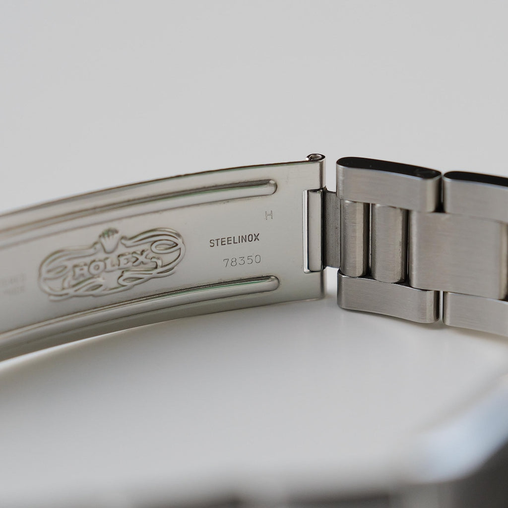 ロレックス/エアキング5500/シルバーダイヤル/裏蓋シール/元箱・保証書つき/ROLEX AIR-KING Ref.5500 "Silver Dial" 1982-1983Y with Box and Paper