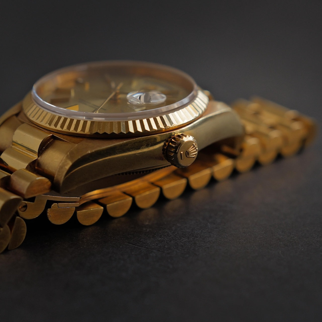 ロレックス/デイデイト18038/シャンパンダイヤル/ROLEX DAY-DATE Ref.18038 Champagne Dial 18KYG 1985y