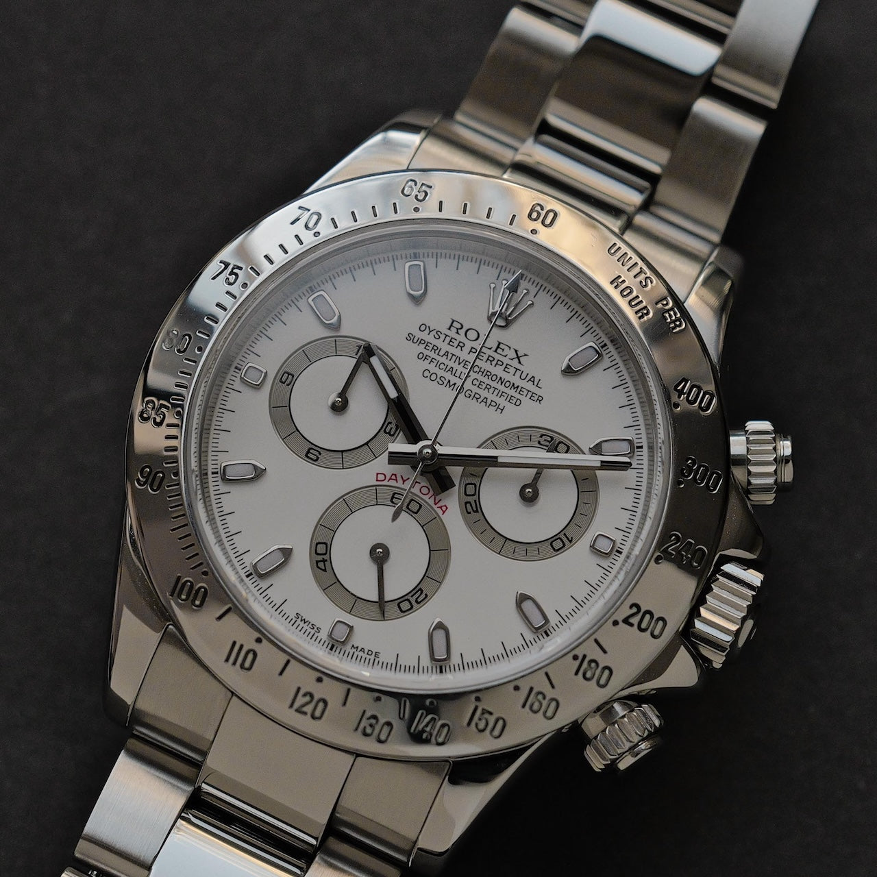 ロレックス/デイトナ116520/白文字盤/F番/保証書付き/ROLEX DAYTONA REF.116520 White Dial 2003-04 with Paper